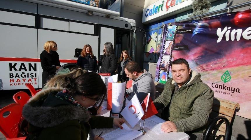 Çankaya Belediyesinden kan bağışı desteği