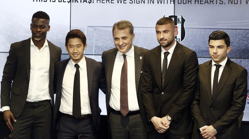 Beşiktaş, devre arasında kadrosuna kattığı isimlere imza töreni düzenledi