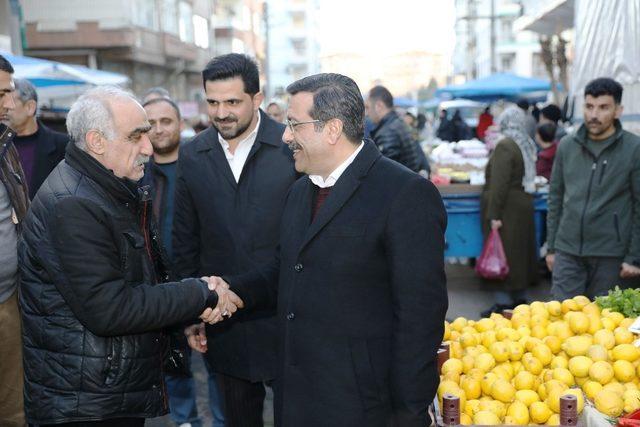 Başkan Atilla pazar esnafıyla bir araya geldi