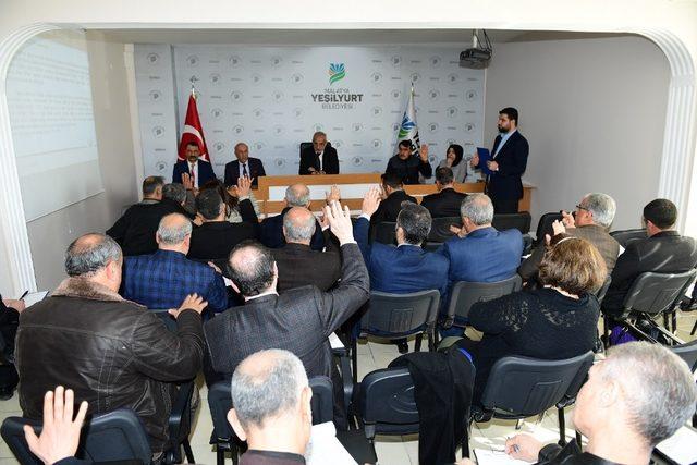 Yeşilyurt Belediye Meclisi şubat toplantısını yaptı