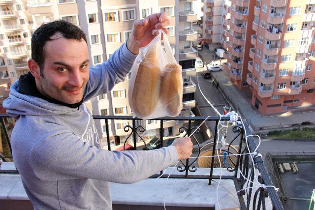 Evi ile bakkal arasına hat kurdu