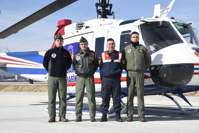 Kastamonu'da helikopter destekli trafik denetimi