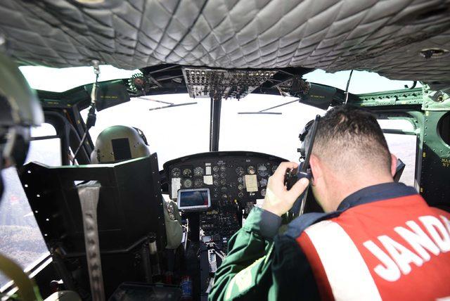 Kastamonu'da helikopter destekli trafik denetimi