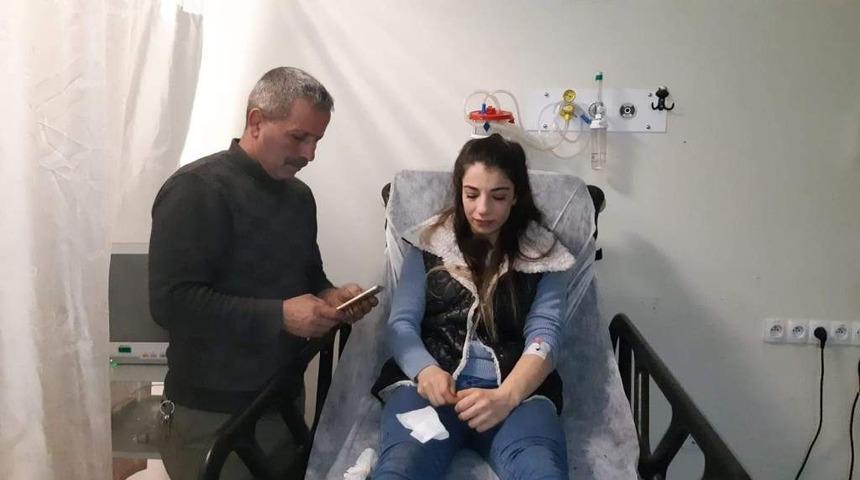 Milli güreşçi Evin Demirhan trafik kazası geçirdi