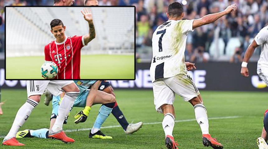 Cristiano Ronaldo'dan James Rodriguez'e telefon: Buraya gel
