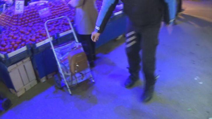 Bu kez polis, hırsız oldu! Pazar yerinde şaşırtan görüntüler G2