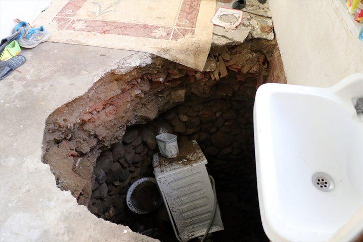 Bir anda evin holü çöktü! Anne-kızı komşuları kurtardı G2