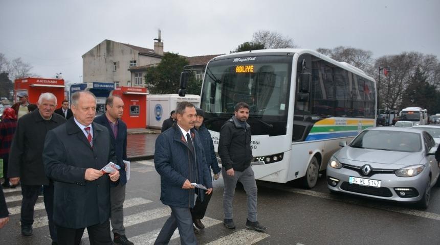 Yayaya &ouml;ncelik bilinci oluşturmak i&ccedil;in yola &ccedil;ıktılar