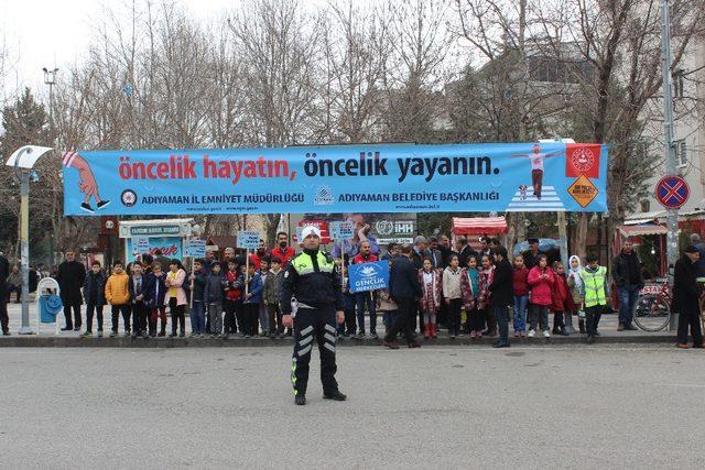 Adıyaman’da “Yaya Öncelikli Trafik” etkinliği