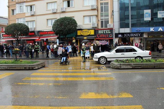 Öncelik Hayatın, Öncelik Yayanın” uygulamayı Yalova’da da yapıldı