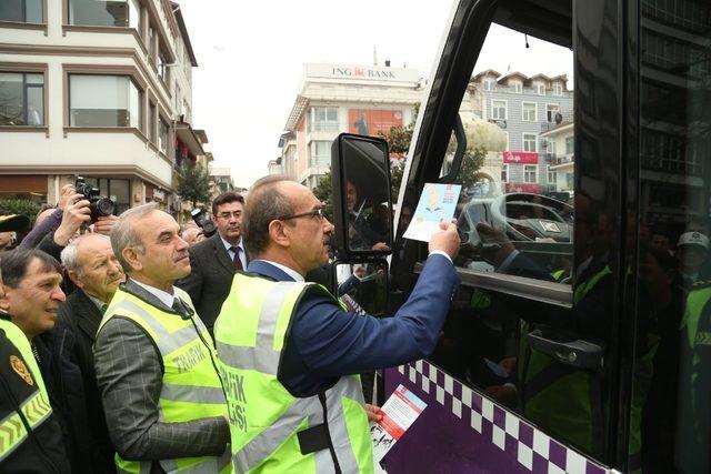 Ordu’da yaya geçitlerinde ‘öncelik yayanın’