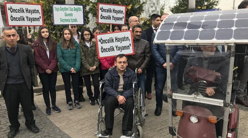 Ordu’da yaya geçitlerinde ‘öncelik yayanın’