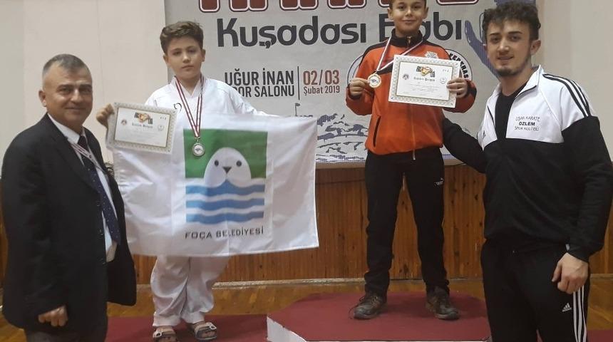 Fo&ccedil;alı Kaan Y&uuml;ksel, Kuşadası&rsquo;ndan g&uuml;m&uuml;ş madalyayla d&ouml;nd&uuml;