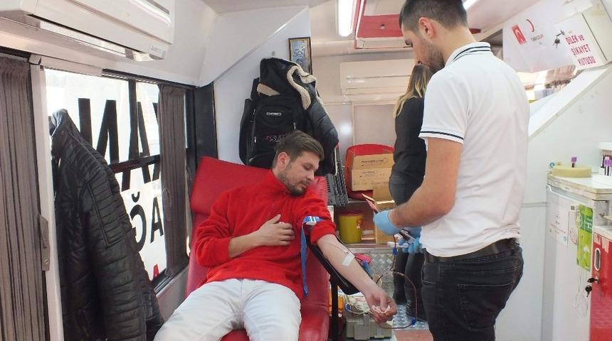 Kaş&rsquo;ta kan bağışı