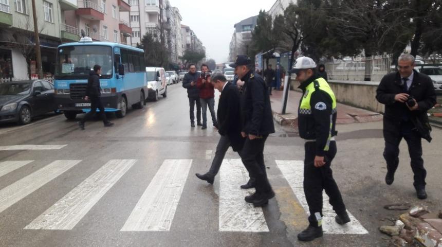 Edirne&rsquo;de &ldquo;Yaya &Ouml;ncelikli Trafik&rdquo; uygulaması