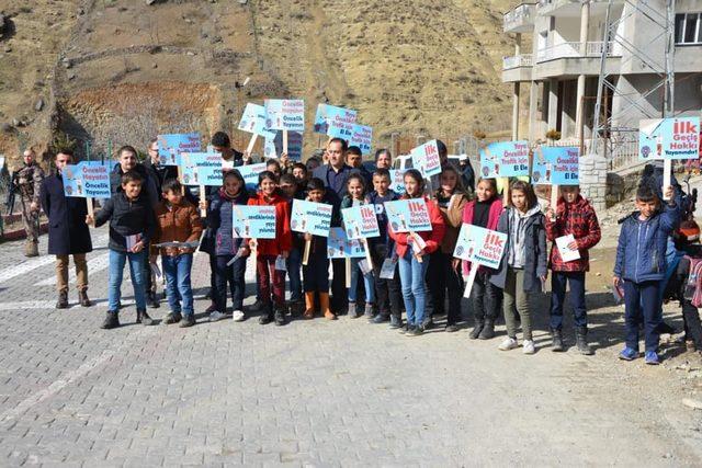 Uludere’de ’Öncelik hayatın, öncelik yayanın’ etkinliği