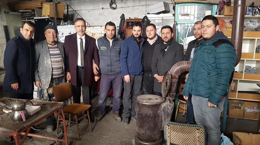 Se&ccedil;en ve Arı, Lale Sanayi Sitesinde ziyaretlerde bulundu