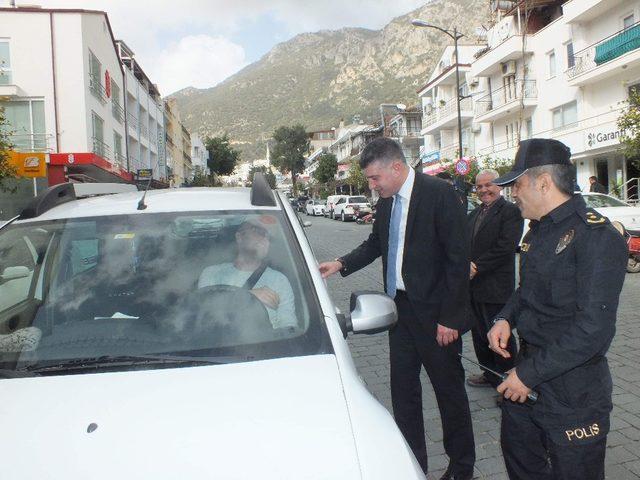 Kaş’ta yaya önceliği uygulaması