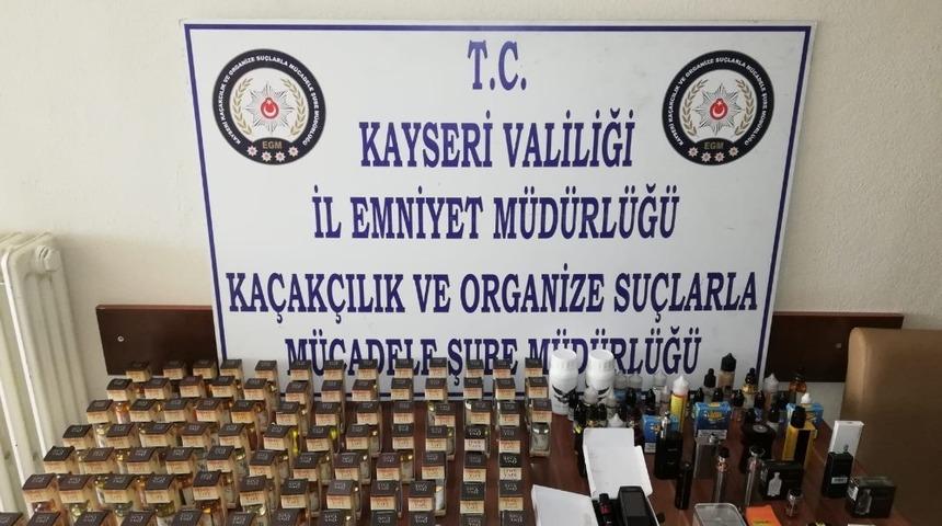 Kayseri’de kaçak elektronik sigara operasyonu