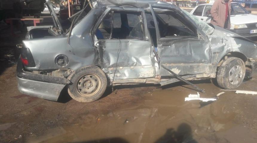 Yozgat’ta tır ile otomobil çarpıştı: 4 yaralı