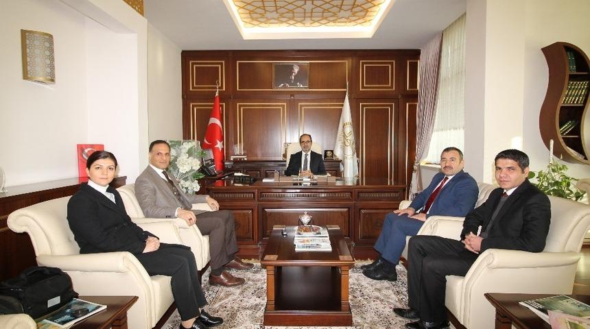 GA&Uuml;N Psikolojik Destek Biriminden İl M&uuml;ft&uuml;s&uuml;ne ziyaret