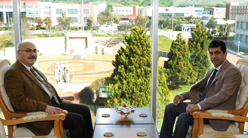 Vali Yavuz Selim K&ouml;şger&rsquo;den Rekt&ouml;r Aldemir&rsquo;e ziyaret