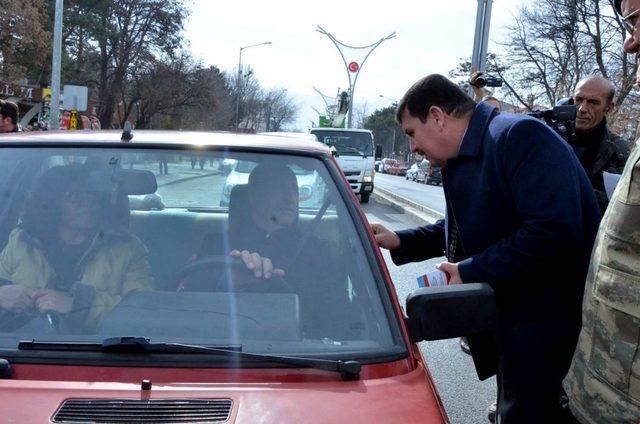 Erzincan’da “öncelik hayatın, öncelik yayanın” eylemi yapıldı