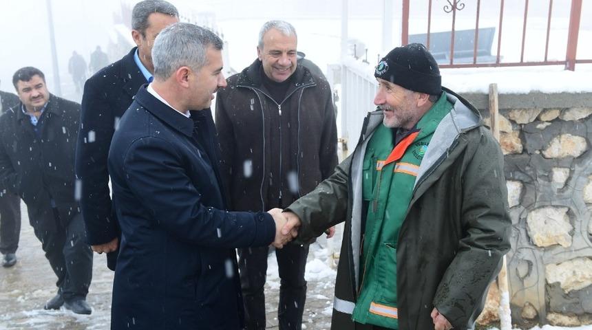 Yeşilyurt&rsquo;ta karla m&uuml;cadele