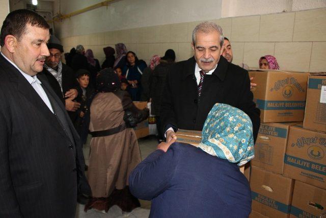 Haliliye’de ihtiyaç sahibi ailelere yardım yapıldı