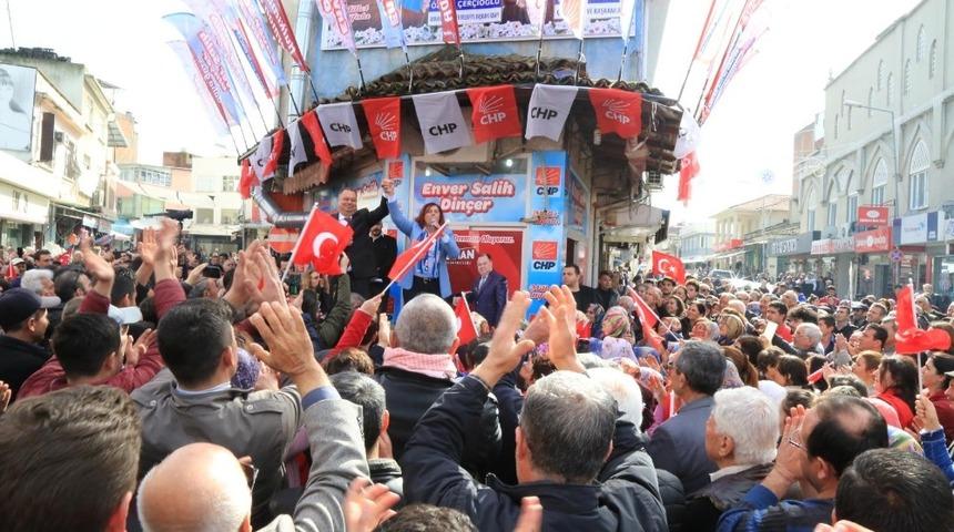 Başkan &Ccedil;er&ccedil;ioğlu&rsquo;ndan miting gibi a&ccedil;ılış