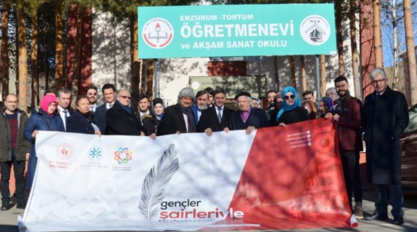 TYB Erzurum Şubesi’nin “Gençler, Şairleriyle Buluşuyor” Projesi Tortum’dan başladı