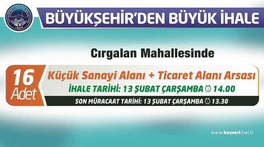 Yatırımcılara Büyükşehir’den arsa fırsatı