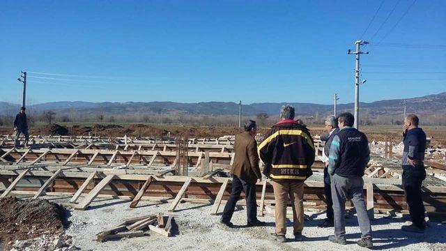 Hisarcık’ta 18 sanayi dükkanının temeli atıldı