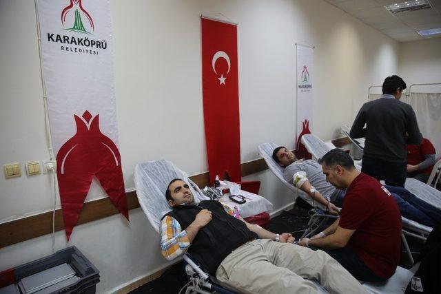 Karaköprü Belediyesi’nden kan bağışına destek