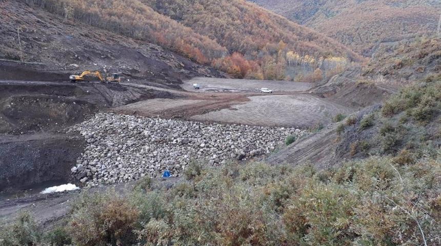 Kumluca Göleti’nin inşası sürüyor