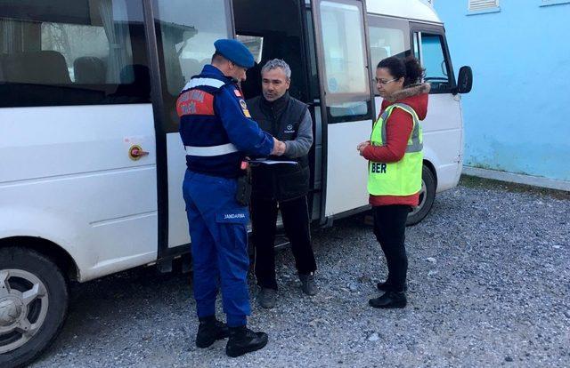 Muğla Jandarmasından okul önlerinde denetimi