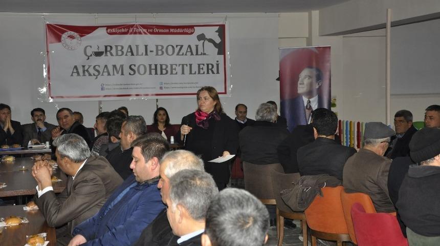 Eskişehir&rsquo;de &uuml;reticilere y&ouml;nelik &ccedil;orbalı, bozalı akşam sohbetleri devam ediyor