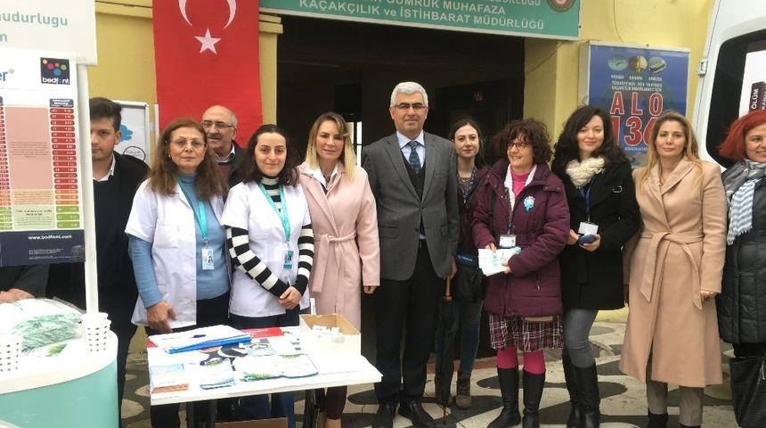 Sigara bırakma g&uuml;n&uuml;nde vatandaşlara karbonmonoksit &ouml;l&ccedil;&uuml;m&uuml;