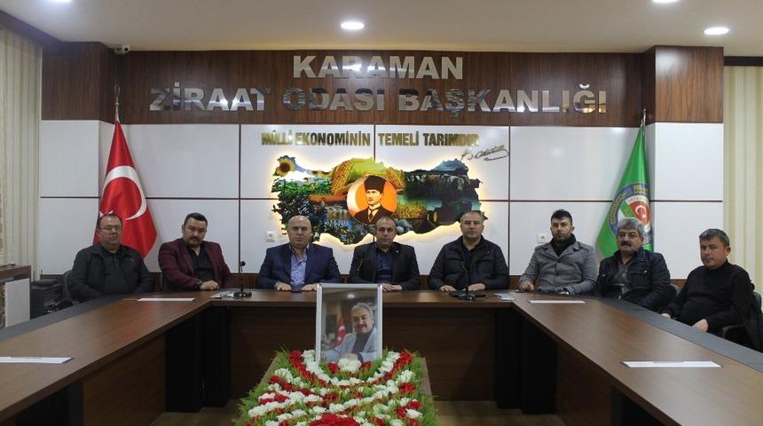 Karaman Ziraat Odası&rsquo;nda yeni y&ouml;netim belli oldu