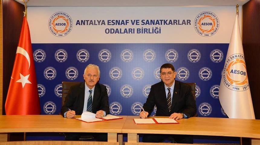 AESOB İle Antalya Bilim &Uuml;niversitesi Arasında Eğitim İş Birliği