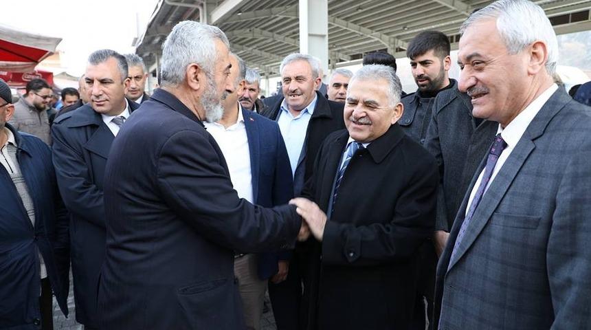 Başkan B&uuml;y&uuml;kkılı&ccedil; İncesu&rsquo;yu ziyaret etti