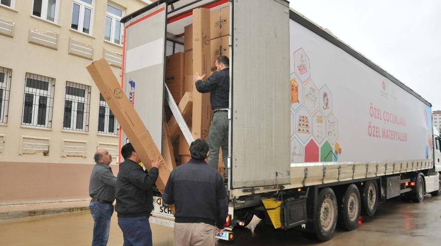 &Ouml;zel eğitim &ouml;ğrencilerinin materyalleri Denizli&rsquo;ye geldi