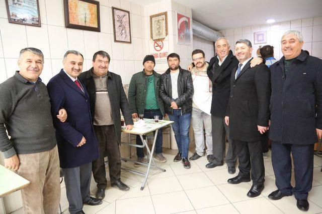 Cumhur İttifakından Tekir ve Elbiz Caddesi esnafına ziyaret