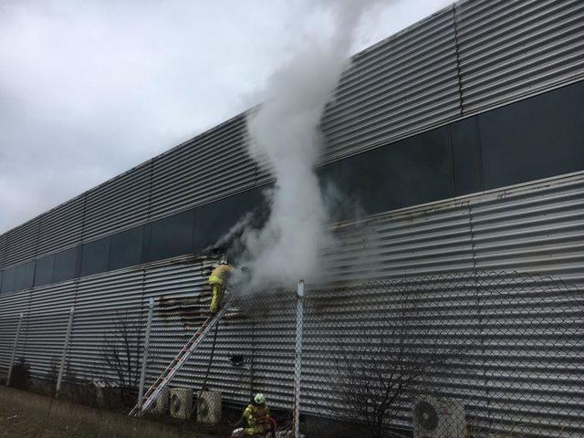 Silivri'de fabrika yangını (1)