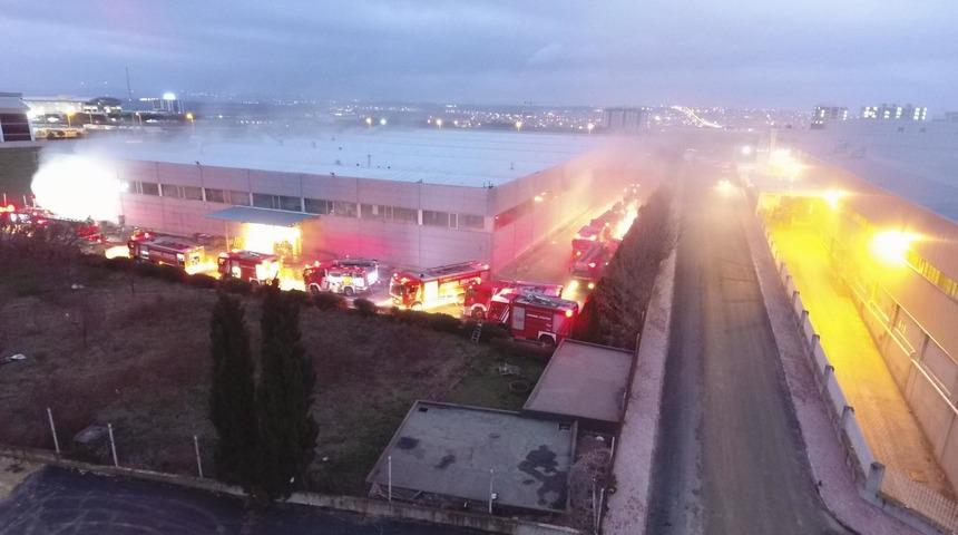 Silivri'de fabrika yangını (2)