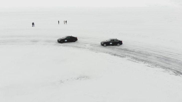 Donan Çıldır Gölü üzerinde sınırları zorladılar  G1