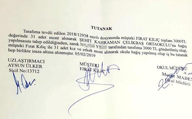 Avukat, 31 öğrenciye mont karşılığı sanıkla uzlaştı