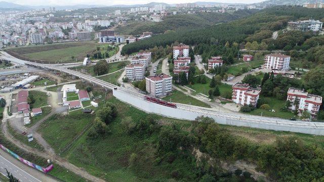 OMÜ raylı sistem hattında testler başarıyla sürüyor