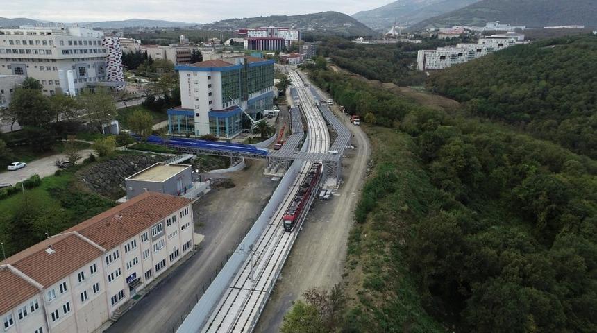 OMÜ raylı sistem hattında testler başarıyla sürüyor