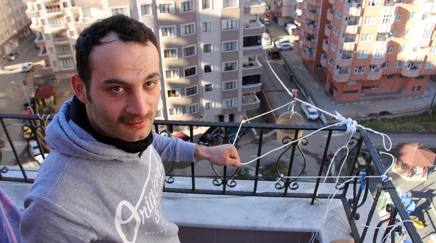 Motosikletli kuryenin evi ile bakkal arasına kurduğu hat kaldırıldı